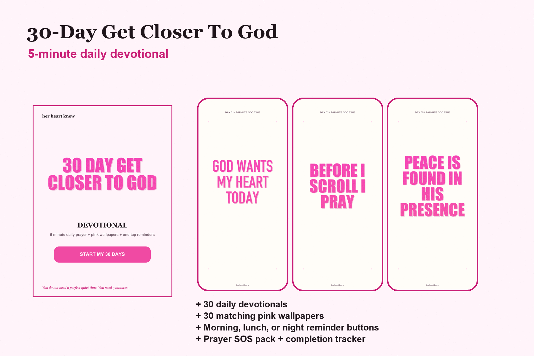 30-day devotional product mockup
